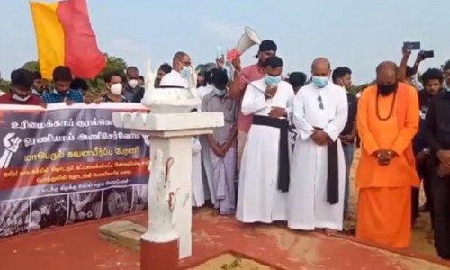 பேரணிக்காக நிதர்சனம் வெளியீட்டுப் பிரிவால் இசையமைக்கப்பட்ட கருத்துமிக்க பாடல்